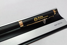 Ручка CBS Delgado с лазерной гравировкой для компании PRIME COMPONENTS