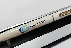 Ручка 3217 Senator Point белая для компании КриоГазТех